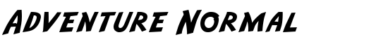 Download Adventure Normal Font - Thousands of fonts to download for free