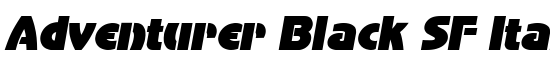 Adventurer Black SF Italic - Download Thousands of Free Fonts at FontZone.net