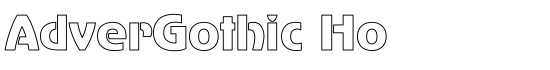 AdverGothic Ho - Download Thousands of Free Fonts at FontZone.net