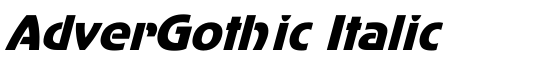 AdverGothic Italic - Download Thousands of Free Fonts at FontZone.net