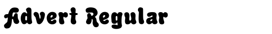 Advert Regular - Download Thousands of Free Fonts at FontZone.net