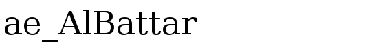 ae_AlBattar - Download Thousands of Free Fonts at FontZone.net