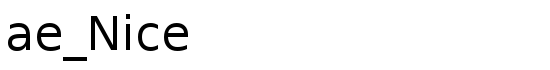 ae_Nice - Download Thousands of Free Fonts at FontZone.net
