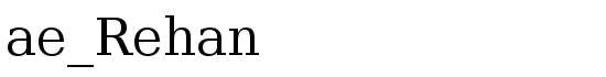 ae_Rehan - Download Thousands of Free Fonts at FontZone.net