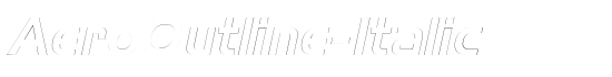 AeroOutline-Italic - Download Thousands of Free Fonts at FontZone.net