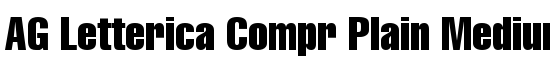AG Letterica Compr Plain Medium - Download Thousands of Free Fonts at FontZone.net