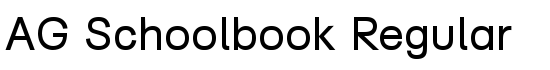 AG Schoolbook Regular - Download Thousands of Free Fonts at FontZone.net