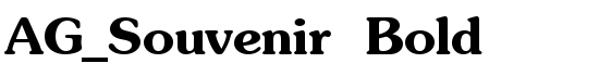 AG_Souvenir Bold - Download Thousands of Free Fonts at FontZone.net