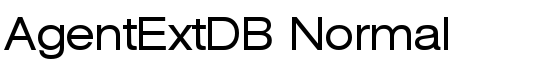 AgentExtDB Normal - Download Thousands of Free Fonts at FontZone.net