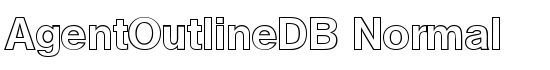 AgentOutlineDB Normal - Download Thousands of Free Fonts at FontZone.net