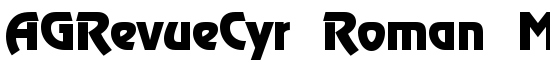 AGRevueCyr Roman Medium - Download Thousands of Free Fonts at FontZone.net