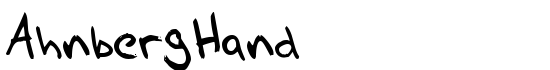 AhnbergHand - Download Thousands of Free Fonts at FontZone.net