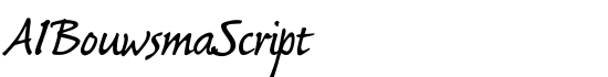AIBouwsmaScript - Download Thousands of Free Fonts at FontZone.net
