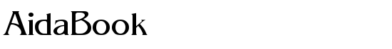 AidaBook - Download Thousands of Free Fonts at FontZone.net