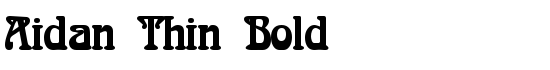 Aidan Thin Bold - Download Thousands of Free Fonts at FontZone.net