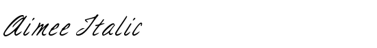 Aimee Italic - Download Thousands of Free Fonts at FontZone.net