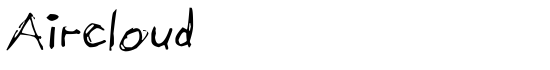 Aircloud - Download Thousands of Free Fonts at FontZone.net