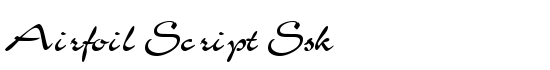 Airfoil Script Ssk - Download Thousands of Free Fonts at FontZone.net