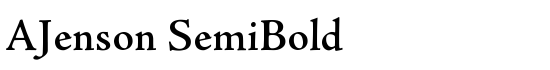 AJenson SemiBold - Download Thousands of Free Fonts at FontZone.net