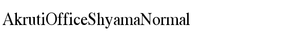 AkrutiOfficeShyamaNormal - Download Thousands of Free Fonts at FontZone.net