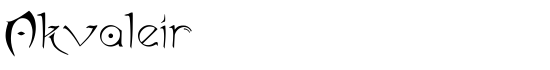 Akvaleir - Download Thousands of Free Fonts at FontZone.net