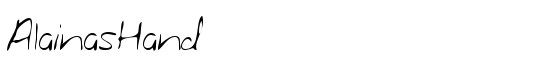 AlainasHand - Download Thousands of Free Fonts at FontZone.net