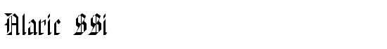 Alaric SSi - Download Thousands of Free Fonts at FontZone.net