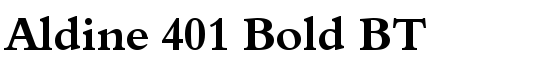 Aldine 401 Bold BT - Download Thousands of Free Fonts at FontZone.net