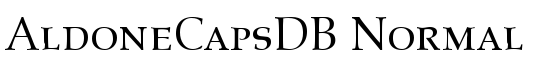 AldoneCapsDB Normal - Download Thousands of Free Fonts at FontZone.net