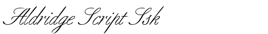 Aldridge Script Ssk - Download Thousands of Free Fonts at FontZone.net
