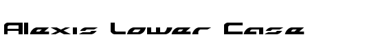 Alexis Lower Case - Download Thousands of Free Fonts at FontZone.net