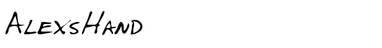 AlexsHand - Download Thousands of Free Fonts at FontZone.net