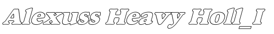 Alexuss Heavy Holl_I - Download Thousands of Free Fonts at FontZone.net