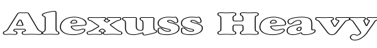 Alexuss Heavy Hollow Expanded - Download Thousands of Free Fonts at FontZone.net