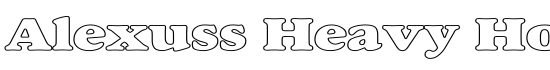 Alexuss Heavy Hollow Wide - Download Thousands of Free Fonts at FontZone.net