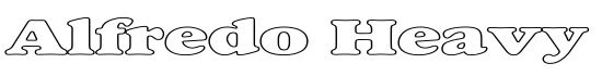 Alfredo Heavy Hollow Expanded - Download Thousands of Free Fonts at FontZone.net