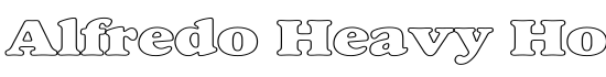 Alfredo Heavy Hollow Wide - Download Thousands of Free Fonts at FontZone.net