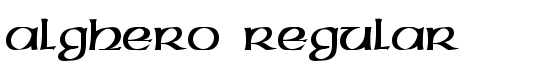 ALGHERO Regular - Download Thousands of Free Fonts at FontZone.net