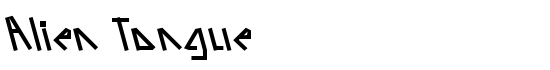 Alien Tongue - Download Thousands of Free Fonts at FontZone.net
