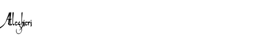 Alleghieri - Download Thousands of Free Fonts at FontZone.net