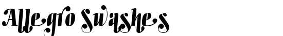 Allegro Swashes Font FontZone net Allegro Swashes Font FontZone net