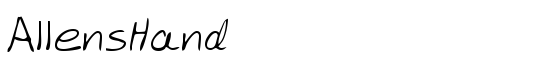 AllensHand - Download Thousands of Free Fonts at FontZone.net