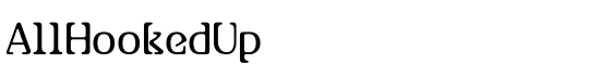 AllHookedUp - Download Thousands of Free Fonts at FontZone.net