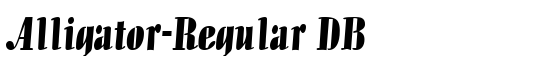 Alligator-Regular DB - Download Thousands of Free Fonts at FontZone.net