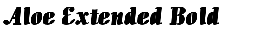 Aloe Extended Bold - Download Thousands of Free Fonts at FontZone.net