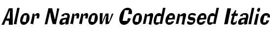 Alor Narrow Condensed Italic - Download Thousands of Free Fonts at FontZone.net