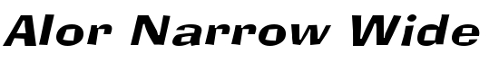 Alor Narrow Wide Italic - Download Thousands of Free Fonts at FontZone.net