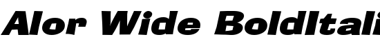 Alor Wide BoldItalic - Download Thousands of Free Fonts at FontZone.net