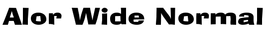 Alor Wide Normal - Download Thousands of Free Fonts at FontZone.net