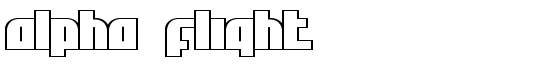 Alpha Flight - Download Thousands of Free Fonts at FontZone.net